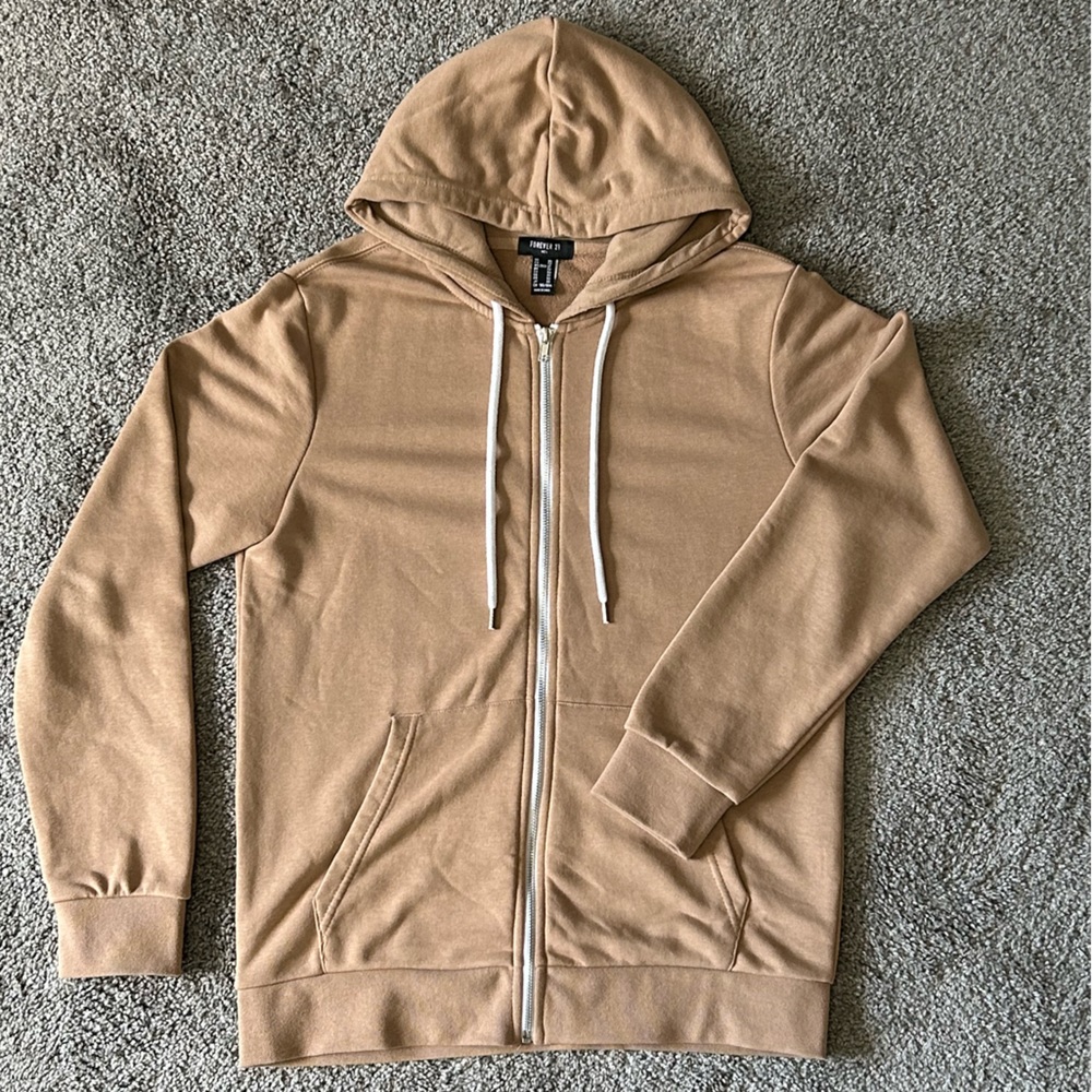 Tan Hoodie Extra Small Forever 21 New